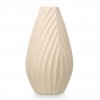 Keramická váza DIAGONAL STRIPE, béžová