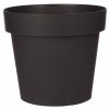 IBERGARDEN Samozavlažovácí plastový květináč, antracitový, Ø 27,3