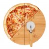 Bambusové prkénko na pizzu, ? 35 cm + nůž