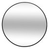 Kulaté zrcadlo v kovovém rámu, Ø 38 cm