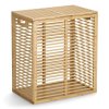 Uzavíratelný koš na prádlo, bambusový, 53,5 x 33 x 61 cm