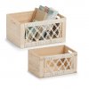 Dčevěná krabička s prolamovaným BOHO čelem, 35 x 25 x 18 cm