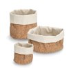 Úložný korkový koš z bavlnou, Ø 20 x 20 cm