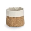 Úložný korkový koš z bavlnou, Ø 20 x 20 cm