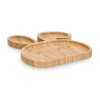 Bambusový talíř na občerstvení ve tvaru králíčka BUNNY, 23 x 19 cm
