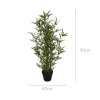 Umělý bambusový stromek v květináči, 90 cm