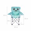 Dětská turistická židle, skládací, 57 x 32 x 60 cm, mentolová