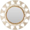 Kulaté zrcadlo makrama, Ø 55 cm