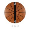 Nástěnné hodiny s minimalistickým ciferníkem imitujícím dřevo, MDF, Ø 60 cm