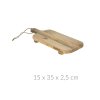 Servírovací prkénko na občerstvení, mangové dřevo, 15 x 35 x 2,5 cm