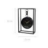 Nástěnné hodiny, kovová konstrukce, 21 x 31 cm