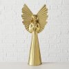 Zlatá kovová figurka NURIEL, vysoký anděl 54 cm