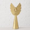 Zlatá kovová figurka NURIEL, vysoký anděl 54 cm