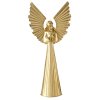 Zlatá kovová figurka NURIEL, vysoký anděl 65,5 cm