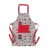 Sada kuchyňských zástěr MONTI  pro rodiče a dítě, 2 ks, dvě velikosti