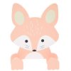 Věšák na oblečení pro děti, Zvířátko s tlapkami, 14 x 4,5 x 17 cm, liška