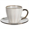 Šálek na kávu nebo čaj s podšálkem, kamenina, 210 ml, vzor 3