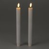 Voskové stolní svíčky s LED, 25 cm