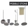 Stojan na toaletní papír a WC štětku PEBBLE STONE, 2 v 1, WENKO