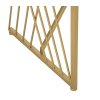 Zlatý knzolový stolek EASY, 120 x 40 x 80 cm