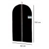 Černý obal na oblečení, 2 kusy, 150x60 cm