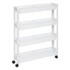 Úzký kuchyňský vozík na kolečkách SIMPLE, plastový