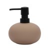 Dávkovač mýdla s černou pumpičkou, 400 ml, MAMBO, béžový