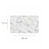 Koupelnová předložka z imitace mramoru a zlatým zdobením, 50 x 80 cm