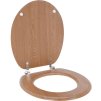 Toaletní sedátko z MDF, dřevěný design