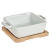 Zapékací miska na bambusovém tácu ATENA, 300 ml