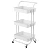 Regál na kolečkách ESSENTIALS, 42 x 35,5 x 86 cm, bílý