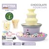 Čokoládová fontána PETRA + 2 tácky i  100 bambusových tyčinek