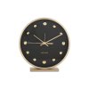 Zlatý budík SHINY DOTS, Ø 15 cm