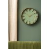 Nástěnné hodiny ELEVATED GLAM, Ø 35,5 cm, zelené