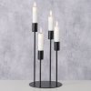 Dekorativní svícen na 4 svíčky, JUNTO, černý