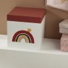 Krabička na dětské vzpomínky HEAD IN THE CLOUDS, 17 x 17 x 11 cm, duha