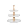 Třípatrový keramický etažér, Ø 28 cm