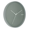 Nástěnné hodiny s matným ciferníkem, HUE, Ø 40 cm, zelené