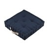 Podlahový polštář DUO, 45 x 45 x 10 cm, tmavě modrý