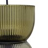 Závěsná lampa ze zeleného skla ANCEL, Ø 14 cm