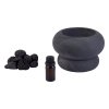 Aroma difuzér MALAKITE s kameny + 10 ml vonného oleje, antracitový