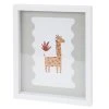 Obraz v rámu do dětského pokoje, 28 x 22,5 cm, bílý rám