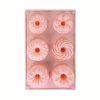 Růžová silikonová forma na muffiny, 27 x 17