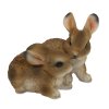 Zahradní figurka roztomilých zajíčků, 16 x 15 x 14 cm