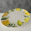 Keramický talíř LEMONY, 39 x 31 cm