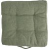 Podsedák na židli, prošívaný, bavlna, na zip, 40 x 40 cm, zelený