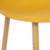 Skandinávská židle TAHO, hořčicová barva