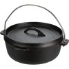 Litinový hrnec, černý, Ø 20 cm