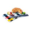 Deska na krájení s barevným vzorem, plastová, 23,5 x 14 cm