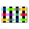 Deska na krájení s barevným vzorem, plastová, 23,5 x 14 cm